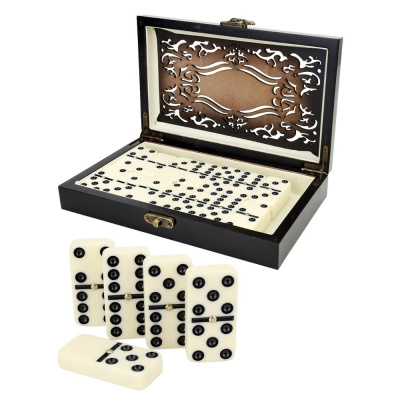 Домино в деревянной коробке Узорчатые Miland ИГН-0302 1